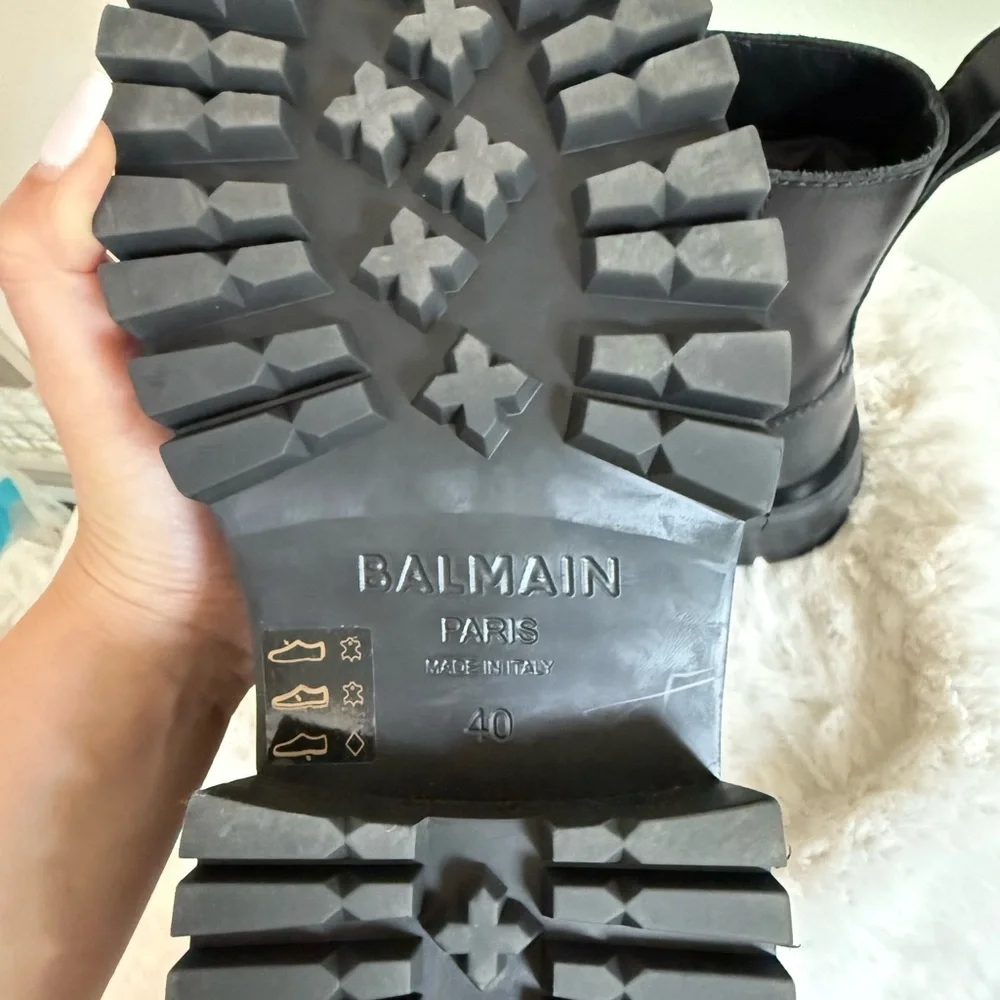 *SOLD somewhere else* BALMAIN RANGER BOOT ARMY CALFSKIN - Picture 9 of 9